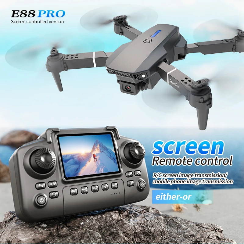 Drone Surveying - Профессиональный дрон E88 PRO с экраном,