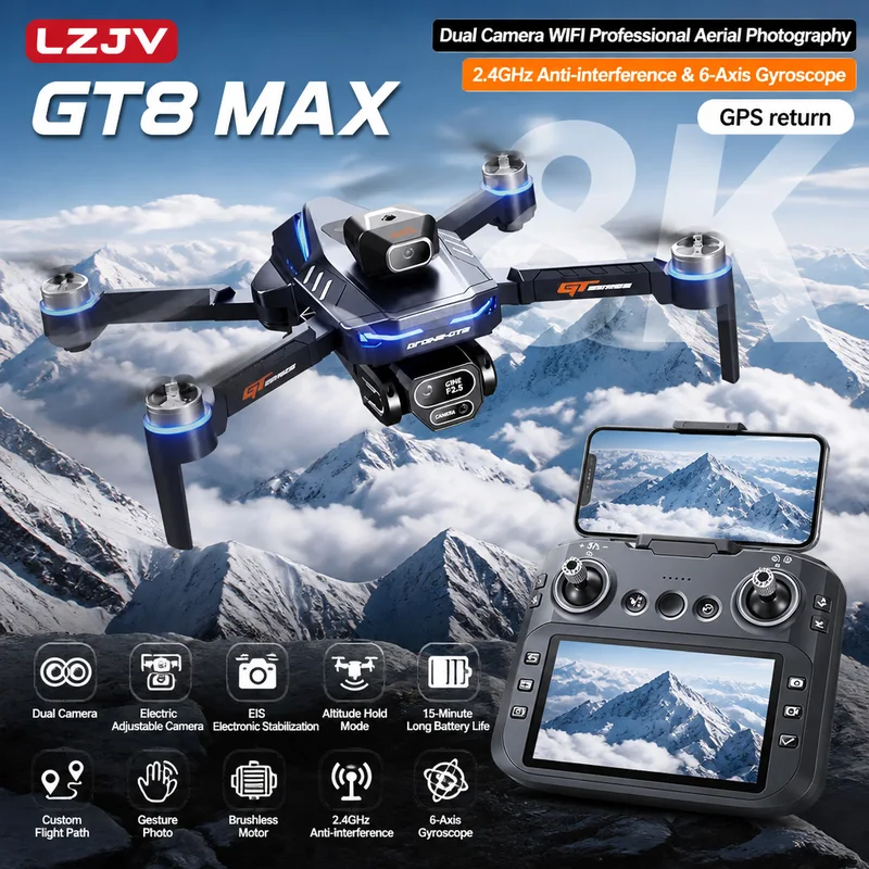 Дрон GT8 Max складной, 8K HD,  – обзор и цена Drone Surveying